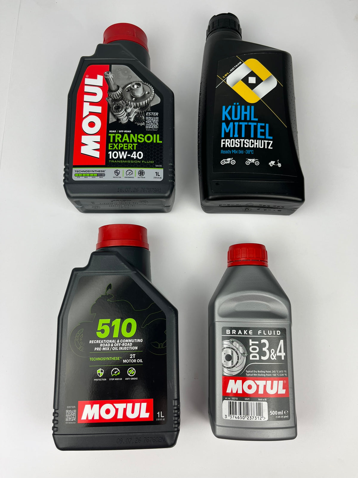Flüssigkeiten Service-Set für Minarelli AM6 & Derbi