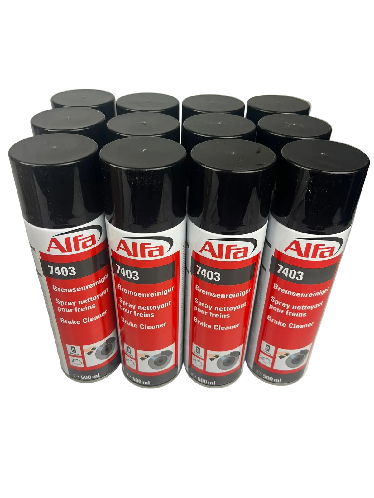 Bremsenreiniger Spray Alfa, 500ml - 12 Stück