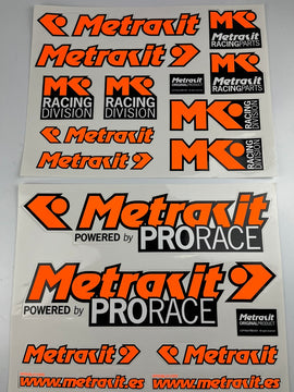 Aufkleberset Metrakit, orange