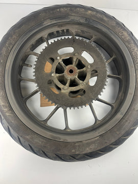 hintere Gussfelge mit Reifen, Derbi/Aprilia/Gilera ab 2011, 130/70-17, 15mm Achsdurchmesser