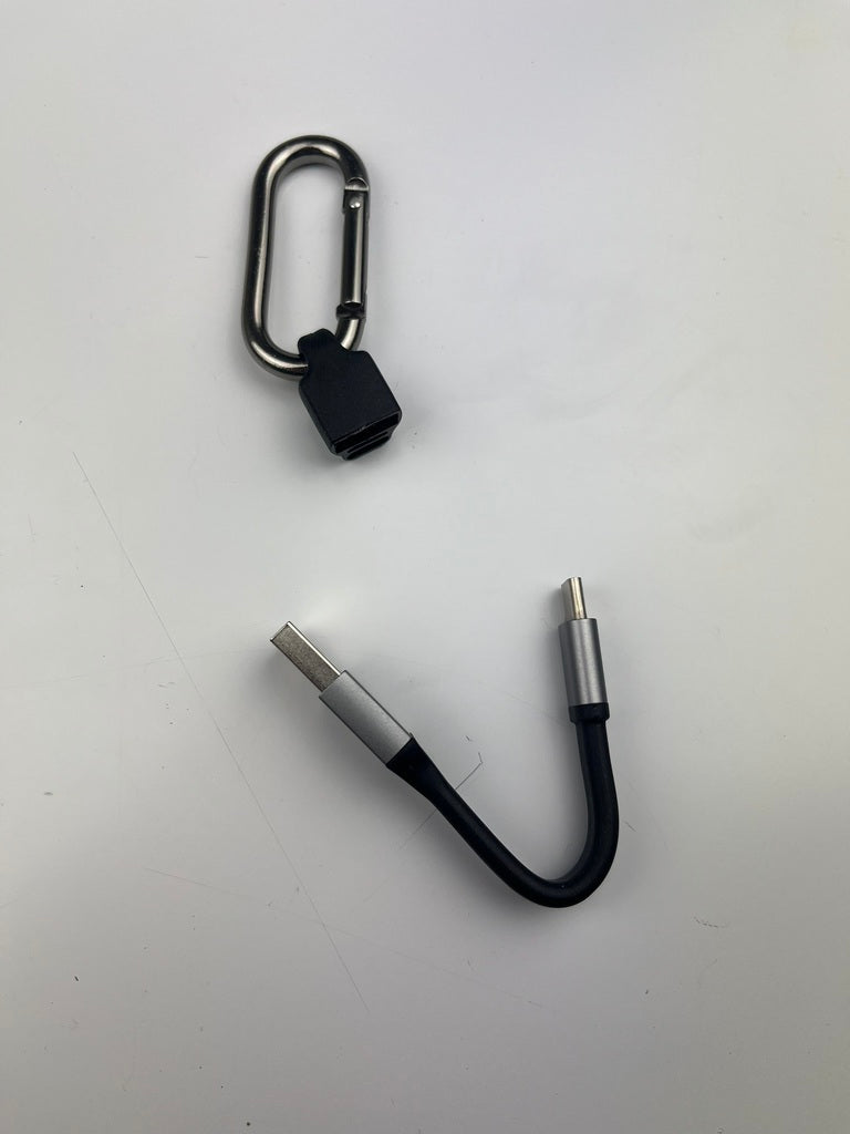 Ladekabel Schlüsselanhänger, 10cm, USB auf IPhone/Samsung/USB-C