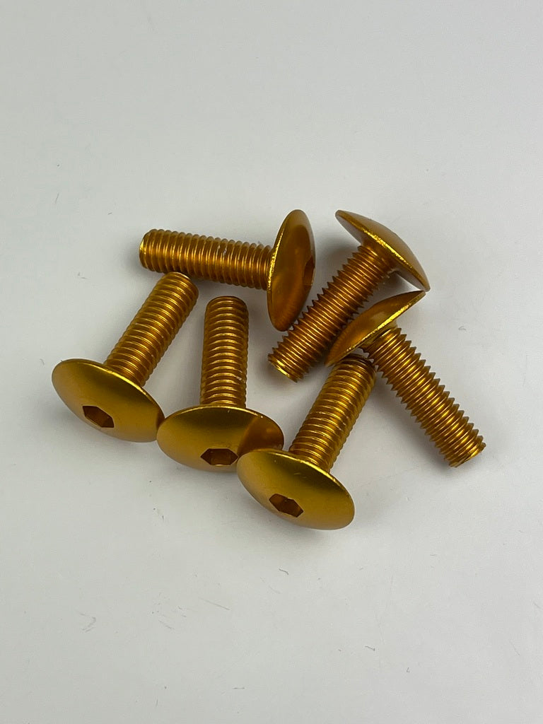 Schraubensatz Verkleidung gold, M6x20, 6 Stk.