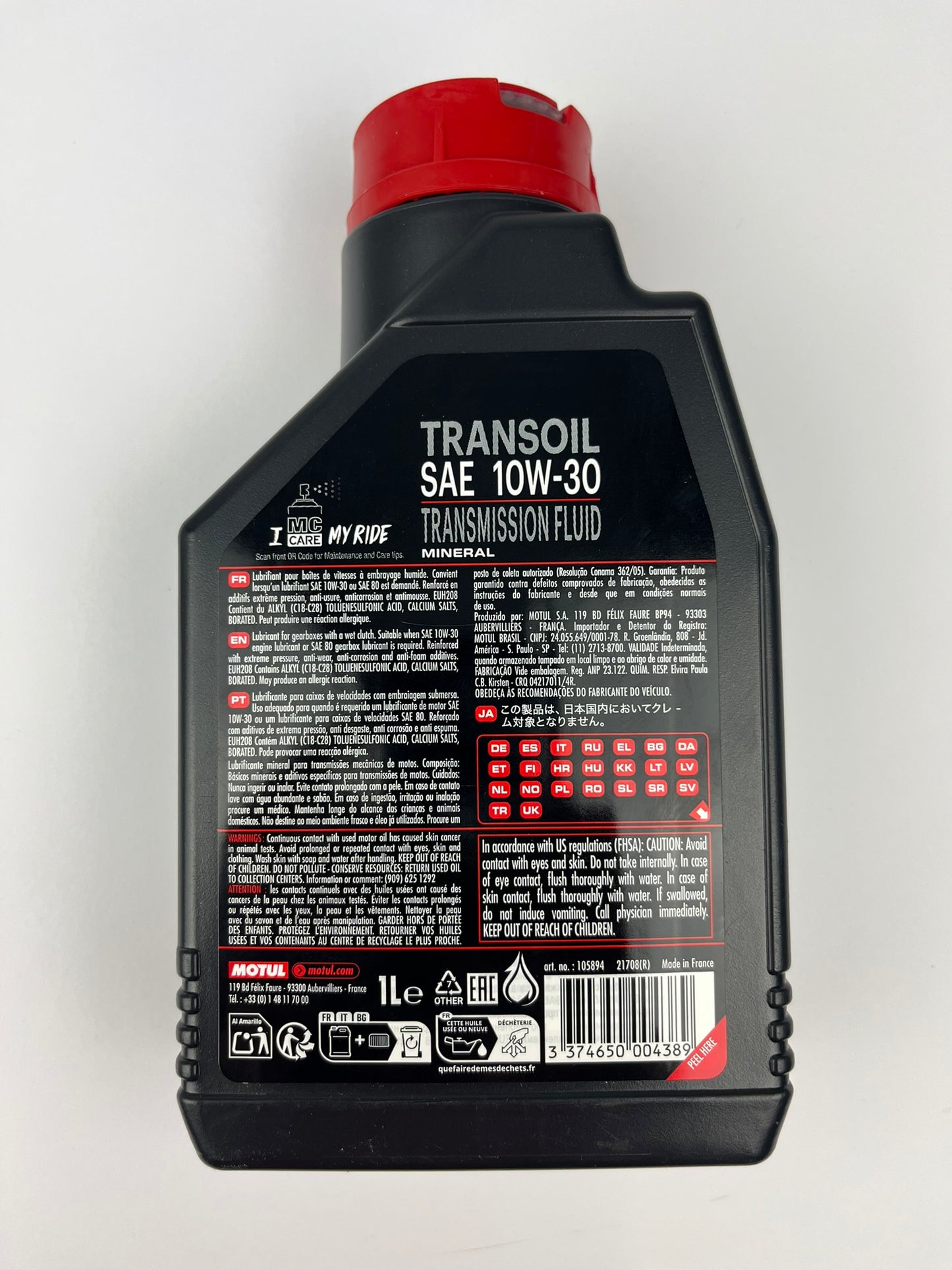 Getriebeöl Motul Transoil 10W30, 1 Liter