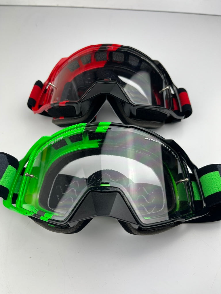 Crossbrille MX-EVO rot/grün