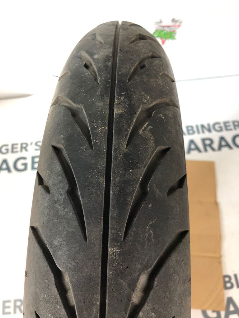 vordere Speichenfelge mit Reifen, Derbi/Aprilia/Gilera, 100/80-17, 12mm Achsdurchmesser