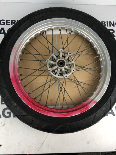 vordere Speichenfelge mit Reifen, Derbi/Aprilia/Gilera, 110/80-17, 15mm Achsdurchmesser