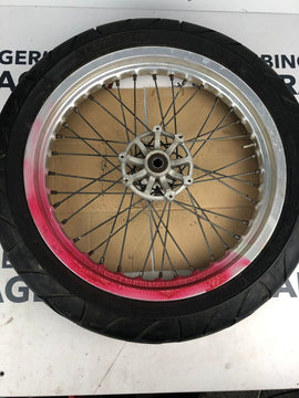 vordere Speichenfelge mit Reifen, Derbi/Aprilia/Gilera, 110/80-17, 15mm Achsdurchmesser
