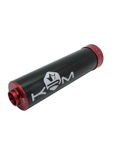 Endschalldämpfer KRM, 70-90 ccm, schwarz rot