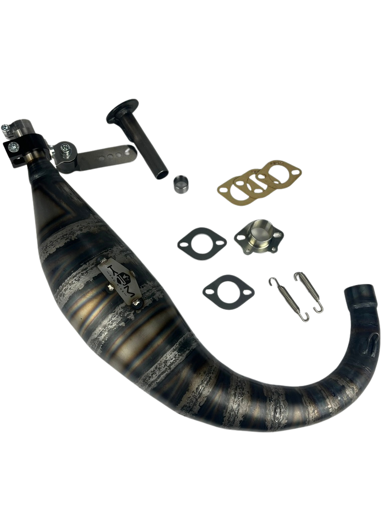 Auspuffanlage KRM Pro Ride 70-78cc Derbi/Aprilia/Gilera D50B0, NEU