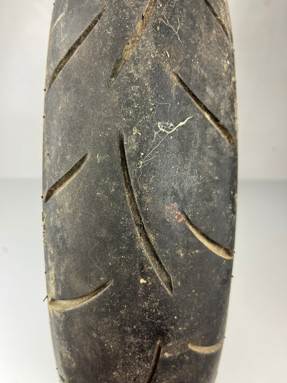 vordere Gussfelge mit Reifen, Rieju, 100/80-17, 15mm Achsdurchmesser