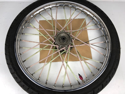 vordere Speichenfelge mit SM Reifen, Derbi/Aprilia/Gilera, 80/90-21, 12mm Achsdurchmesser