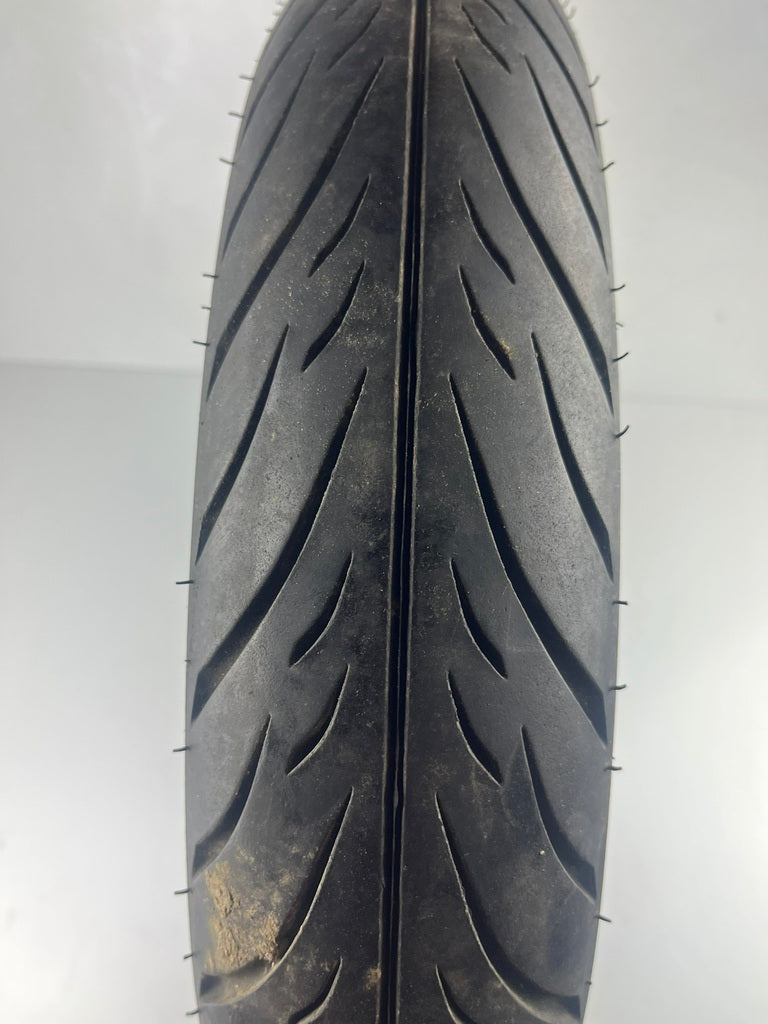 vordere Gussfelge mit Reifen, Derbi/Aprilia ab 2011, 100/80-17, 15mm Achsdurchmesser