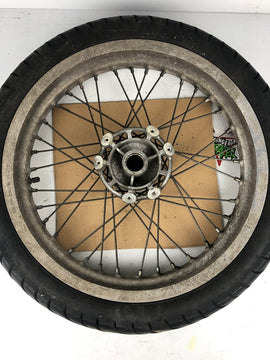 vordere Speichenfelge mit Reifen, Derbi/Aprilia/Gilera, 100/80-17, 12mm Achsdurchmesser