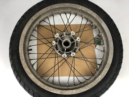 vordere Speichenfelge mit Reifen, Derbi/Aprilia/Gilera, 100/80-17, 12mm Achsdurchmesser