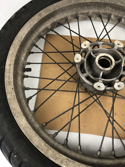 vordere Speichenfelge mit Reifen, Derbi/Aprilia/Gilera, 100/80-17, 12mm Achsdurchmesser