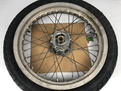 vordere Speichenfelge mit Reifen, Derbi/Aprilia/Gilera, 100/80-17, 12mm Achsdurchmesser