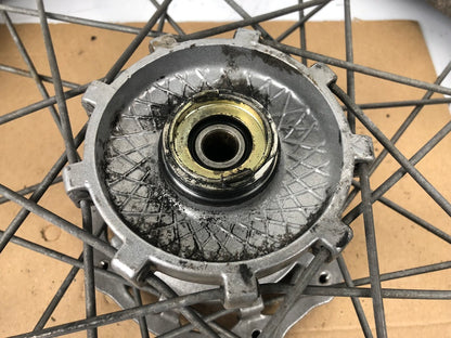 vordere Speichenfelge mit Reifen, Derbi/Aprilia/Gilera, 100/80-17, 12mm Achsdurchmesser