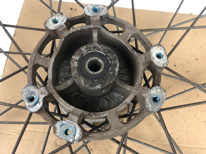 vordere Speichenfelge mit SM Reifen, Derbi/Aprilia/Gilera, 80/90-21, 12mm Achsdurchmesser