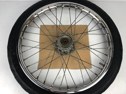 vordere Speichenfelge mit SM Reifen, Derbi/Aprilia/Gilera, 80/90-21, 12mm Achsdurchmesser