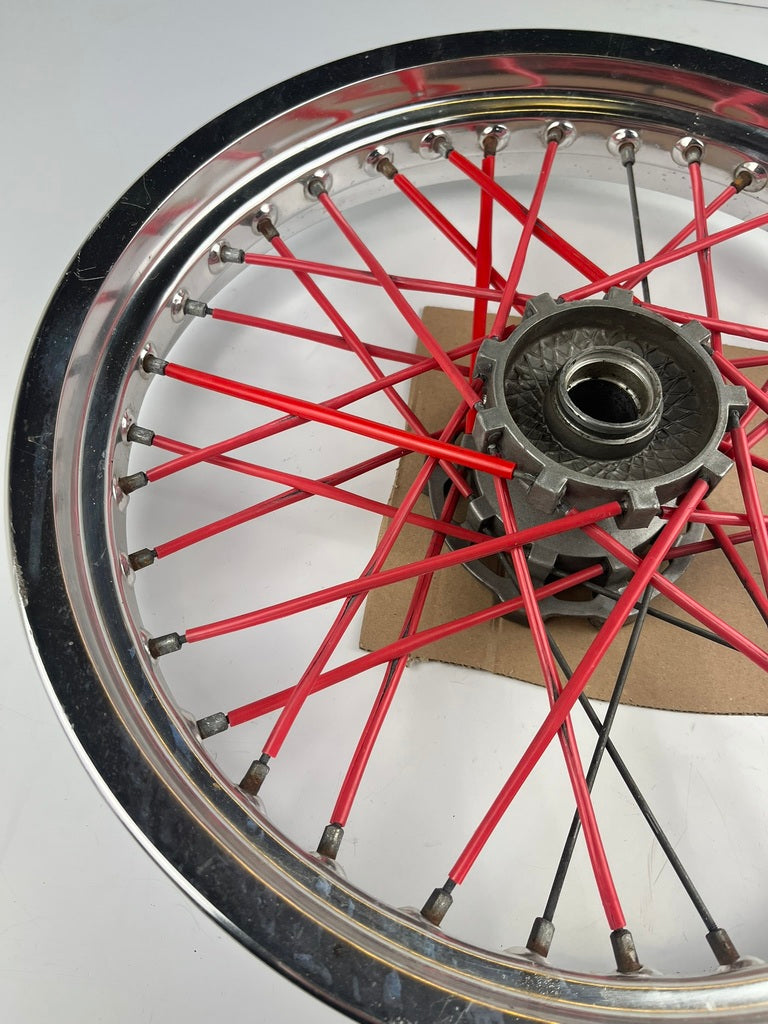 vordere Speichenfelge, Derbi/Aprilia/Gilera, 100/80-17, 12mm Achsdurchmesser