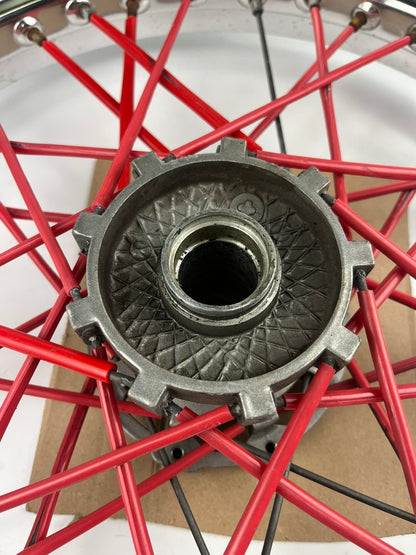 vordere Speichenfelge, Derbi/Aprilia/Gilera, 100/80-17, 12mm Achsdurchmesser