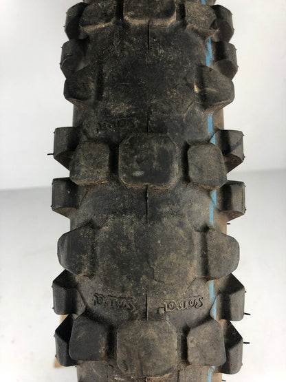 vordere Speichenfelge mit Stollenreifen, Derbi/Aprilia/Gilera, 90/90-21, 15mm Achsdurchmesser