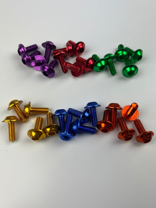 Verkleidungsschraubenset 5 Stk. M5/M6, verschiedene Farben