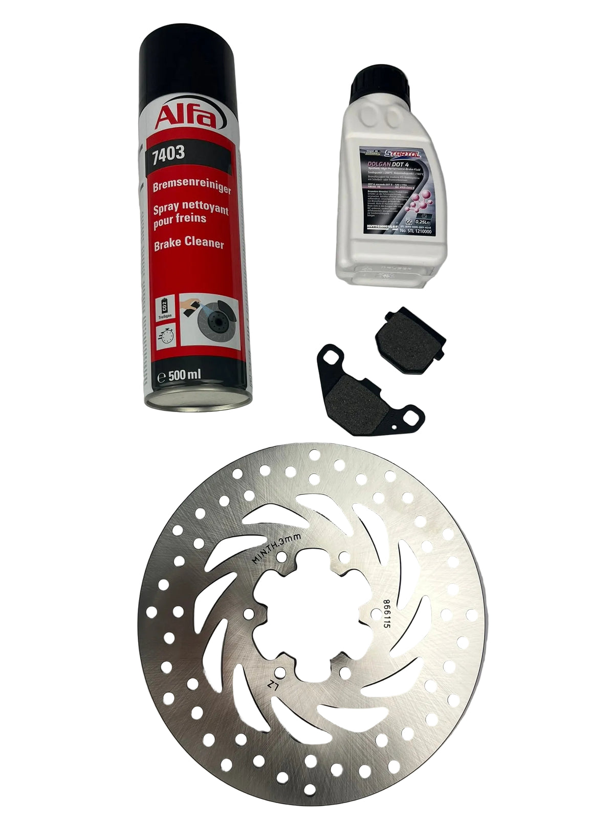 Bremsen Set Hinten für Derbi Senda, Aprilia SX, Gilera SMT