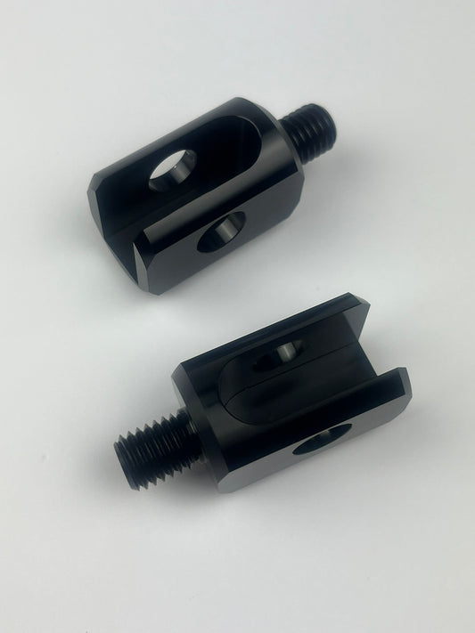Adapter für Radical Racing Fußrasten, Set für Derbi/Aprilia/Gilera