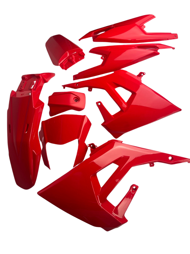 Verkleidungskit Derbi Senda ab 2018, rot, NEU