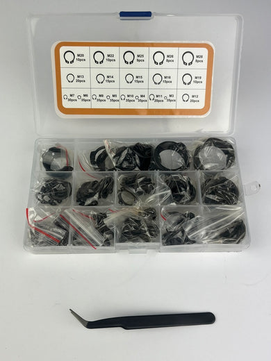 Sprengring / Seegerring Set, 400tlg, 19 Größen, M4-M28