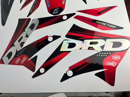 Derbi Senda Dekor 2011-2017 schwarz rot holo Frontteile