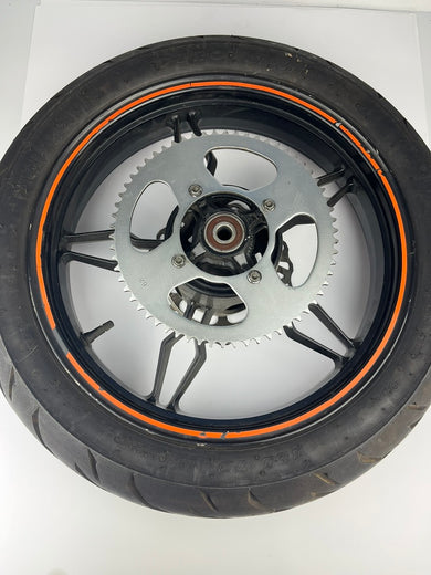 Gussfelge hinten mit Reifen, Beta RR, 130/70-17, 17mm Achsdurchmesser