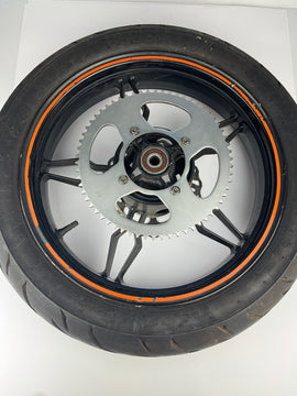 Gussfelge hinten mit Reifen, Beta RR, 130/70-17, 17mm Achsdurchmesser