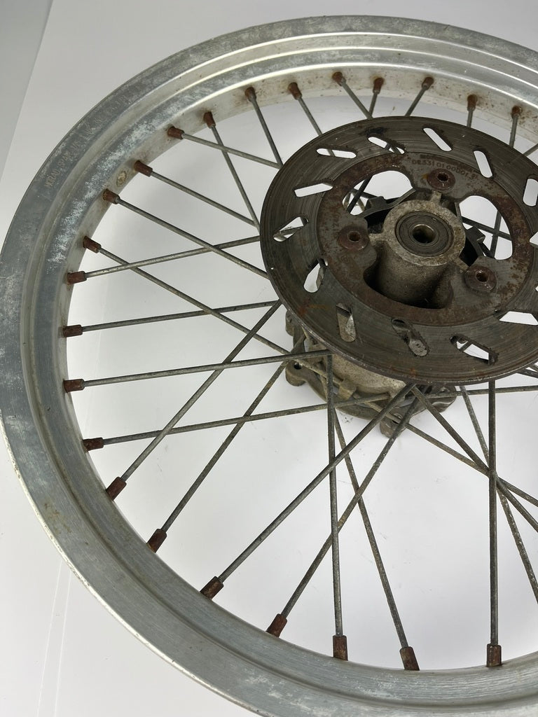 hintere Speichenfelge, Derbi/Aprilia/Gilera, 110/80-18, 12mm Achsdurchmesser