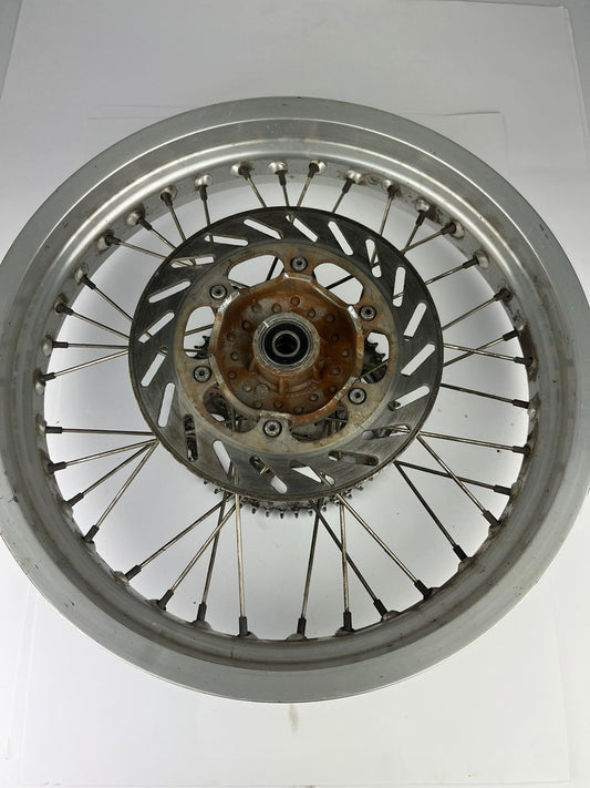 hintere Speichenfelge mit Stollenreifen, Aprilia -06 (RX,MX), 17Z, 15mm Achsdurchmesser