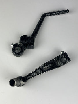 Kickstarter & Schalthebel carbon, D50B0, gebraucht