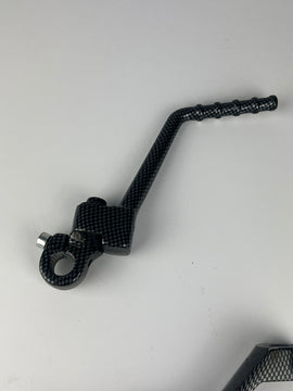 Kickstarter & Schalthebel carbon, D50B0, gebraucht