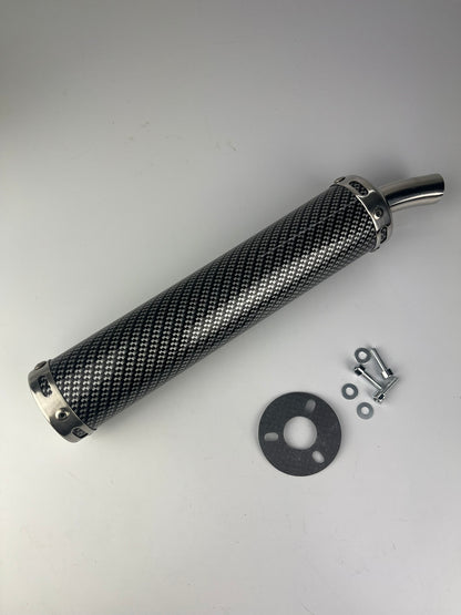 Endschalldämpfer carbon für 2-3 Loch Sportauspuff