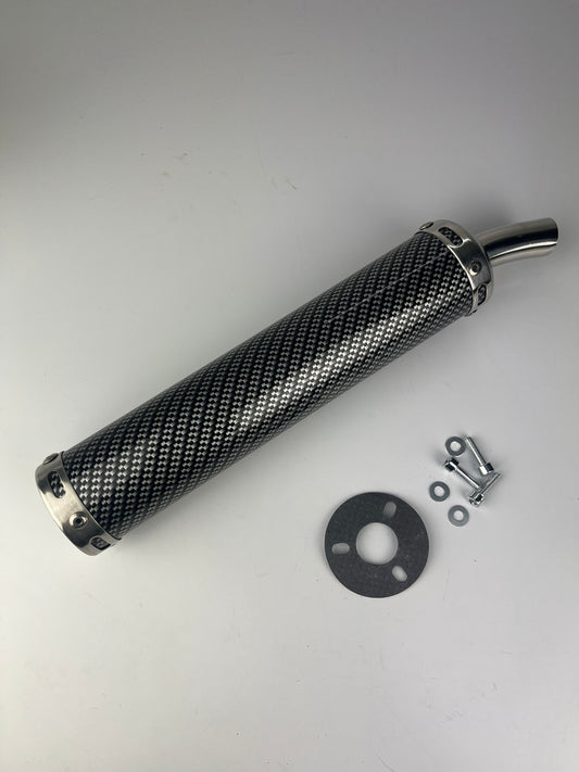 Endschalldämpfer carbon für 2-3 Loch Sportauspuff
