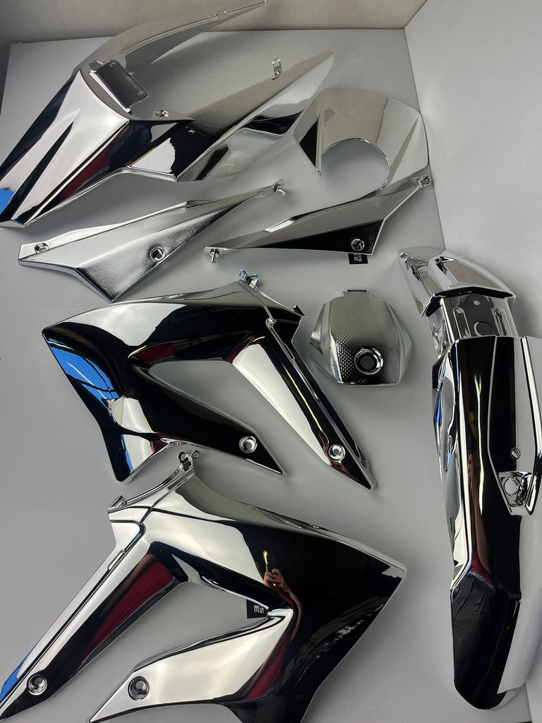 Verkleidungsset chrom, Derbi Senda 11-17