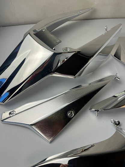 Verkleidungsset chrom Derbi Senda, BJ 11-17, 8-teilig