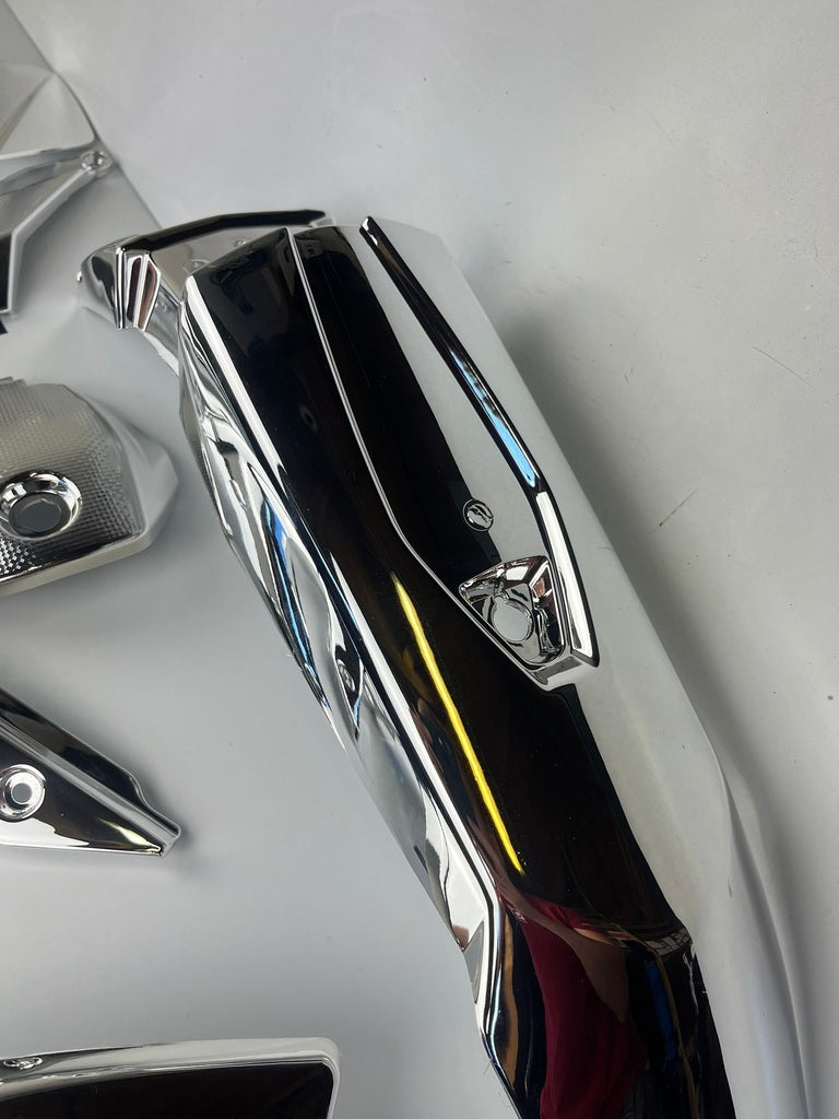 Verkleidungsset chrom Derbi Senda, BJ 11-17, 8-teilig