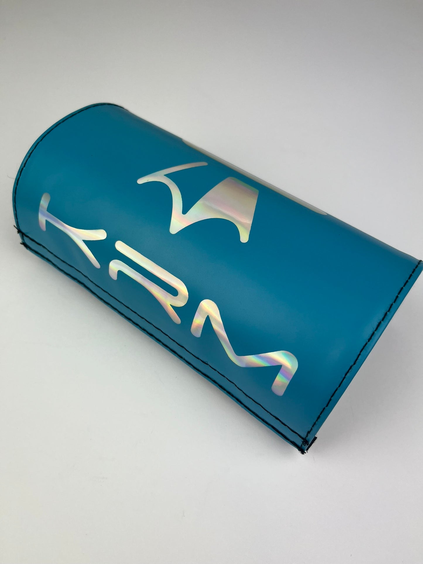 Barpad/Lenkerpolster KRM, blau/türkis holografisch