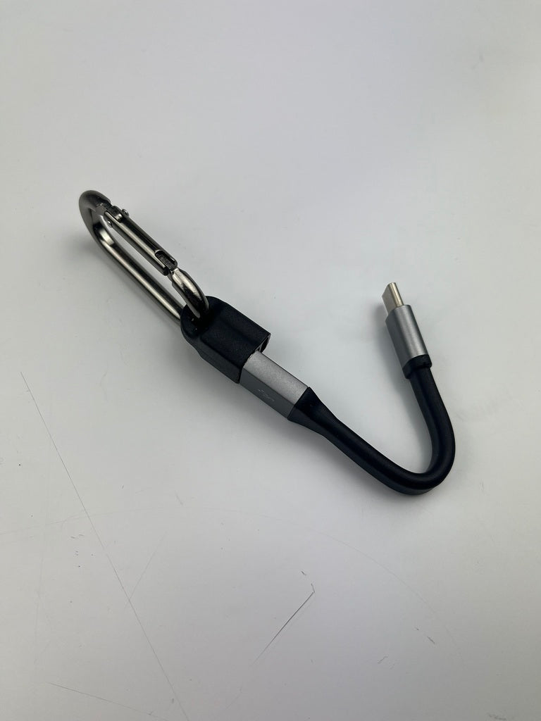 Ladekabel Schlüsselanhänger, 10cm, USB auf IPhone/Samsung/USB-C