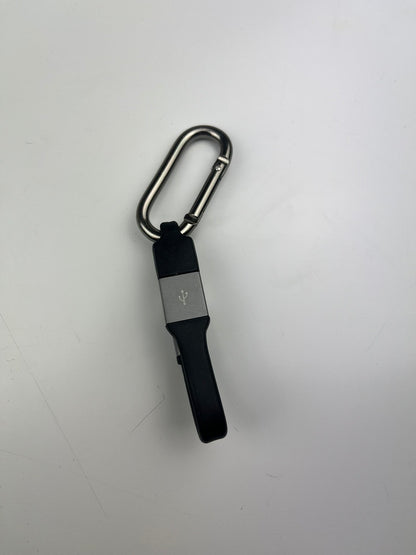 Ladekabel Schlüsselanhänger, 10cm, USB auf IPhone/Samsung/USB-C