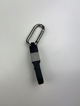 Ladekabel Schlüsselanhänger, 10cm, USB auf IPhone/Samsung/USB-C