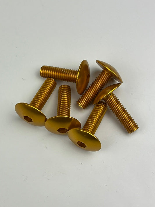 Schraubensatz Verkleidung gold, M6x20, 6 Stk.