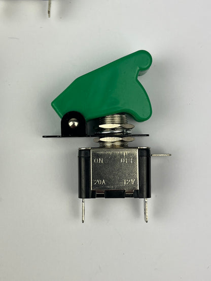 Schalter mit Schutzklappe und LED, universal