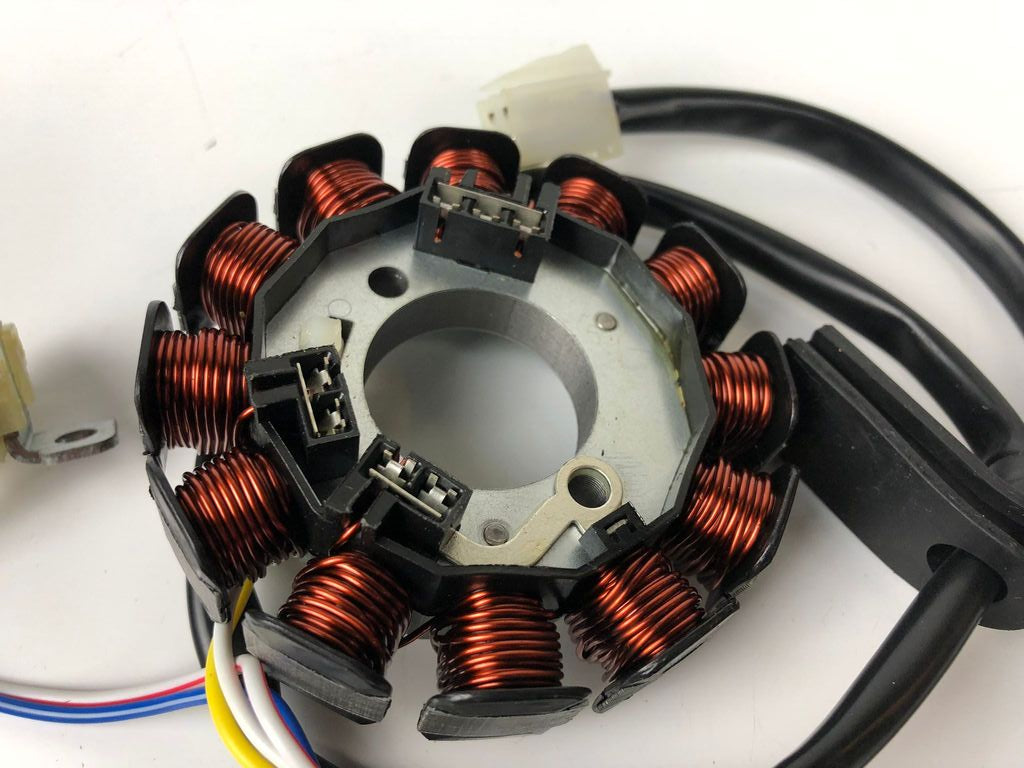 Lichtmaschine Stator 12 Pole, Minarelli AM6 Power Up (Moric), NEU